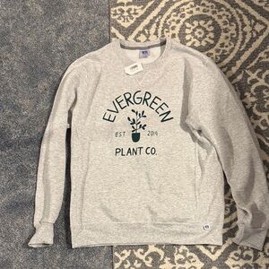 Evergreen plant co crew neck sweater